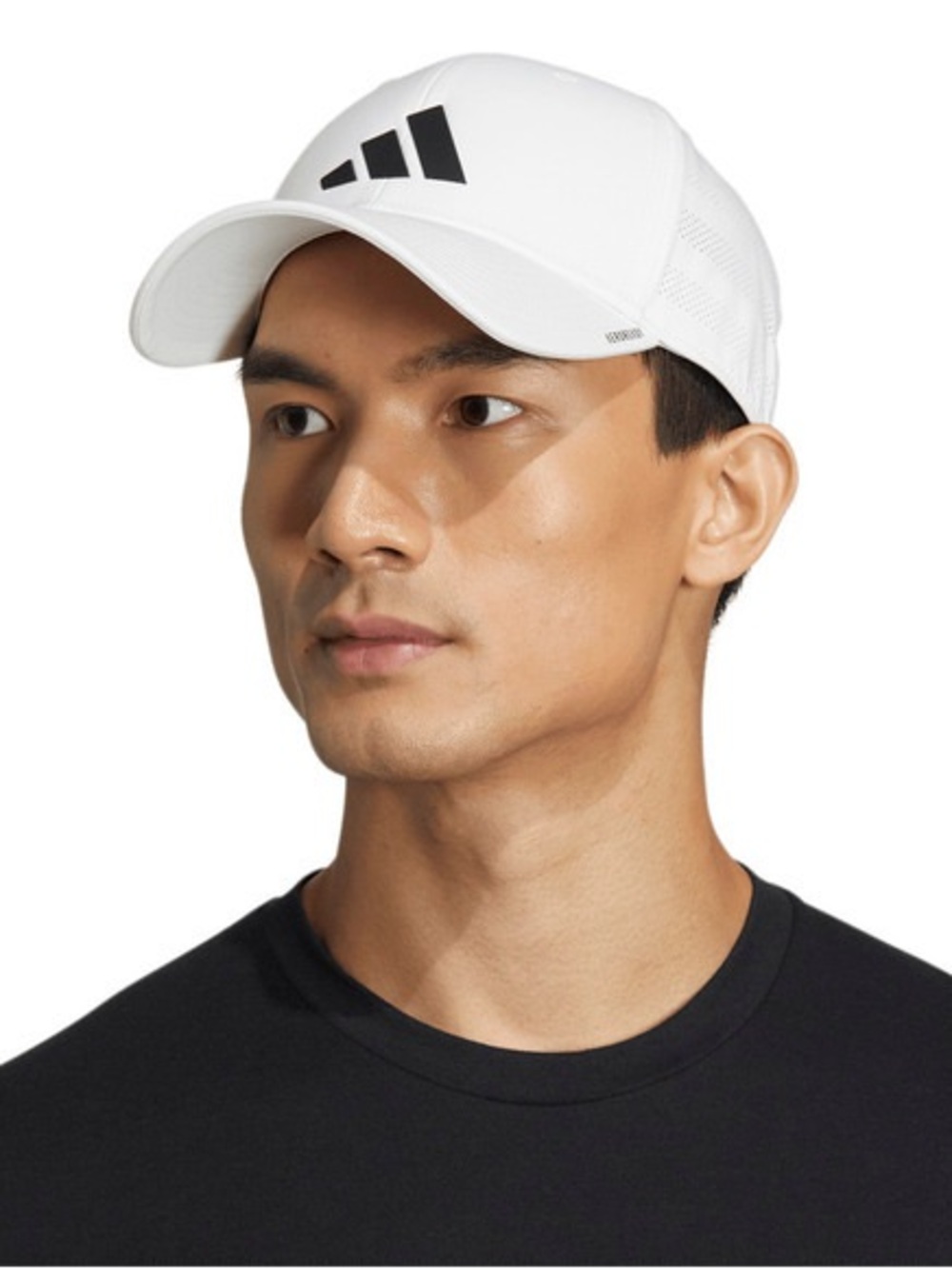 adidas White Baseball Cap with Black Logo UPF 50 NWT size L/XL
